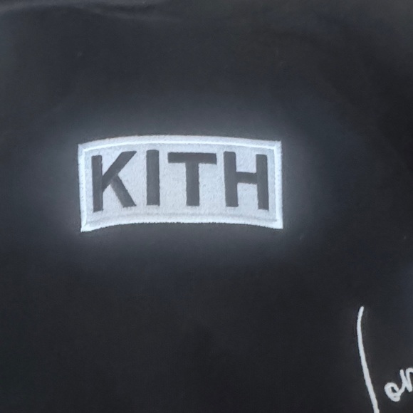 Kith Black hoodie with White Logo.
